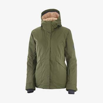 Chaqueta Softshell Salomon Chaquetas SNOW REBEL Mujer Verde Oliva | MX-O2384