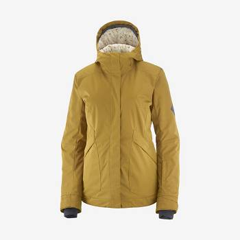 Chaqueta Softshell Salomon Chaquetas SNOW REBEL Mujer Amarillos | MX-W3950