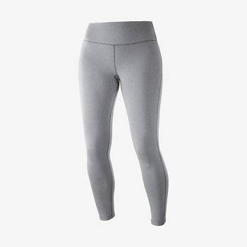 Mallas Para Correr Salomon ESSENTIAL WARM Mujer Grises | MX-L2453