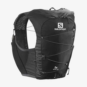 Mochila Hidratante Salomon ACTIVE SKIN 8 Mujer Negros | MX-A1318