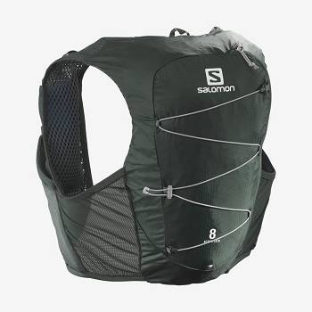 Mochila Hidratante Salomon ACTIVE SKIN 8 Hombre Verde Oliva | MX-A1542