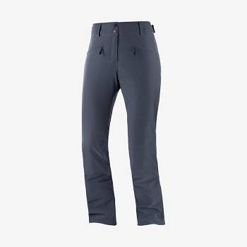 Pantalones De Esquí Salomon EDGE Mujer Azul Marino | MX-W3870