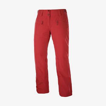 Pantalones De Esquí Salomon EDGE Mujer Rojos | MX-O1357