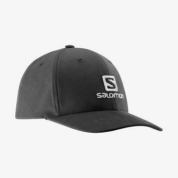 Sombreros Salomon LOGO Hombre Negros | MX-N1554