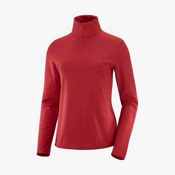 Sudadera Salomon ESSENTIAL LIGHTWARM Mujer Rojos | MX-L1249