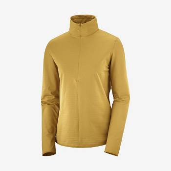 Sudadera Salomon ESSENTIAL LIGHTWARM Mujer Amarillos | MX-W1270