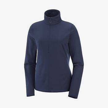 Sudadera Salomon ESSENTIAL LIGHTWARM Mujer Azul Marino | MX-W3980