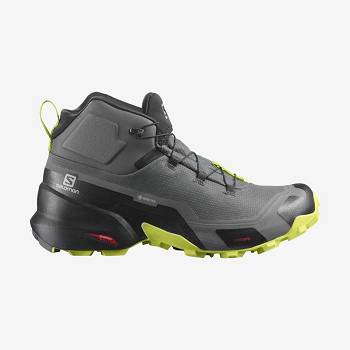 Tenis Impermeables Salomon CROSS HIKE MID GORE-TEX Hombre Grises | MX-A2592