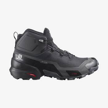 Tenis Impermeables Salomon CROSS HIKE MID GORE-TEX Hombre Grises Negros | MX-W1330