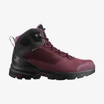 Tenis Impermeables Salomon OUTWARD GORE-TEX Mujer Rojos | MX-S2290