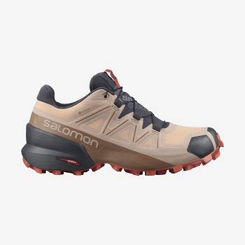 Tenis Impermeables Salomon SPEEDCROSS 5 GORE-TEX Mujer Marrom | MX-L1956