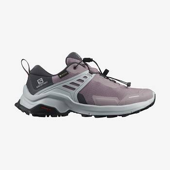 Tenis Impermeables Salomon X RAISE GORE-TEX Mujer Morados | MX-O2148