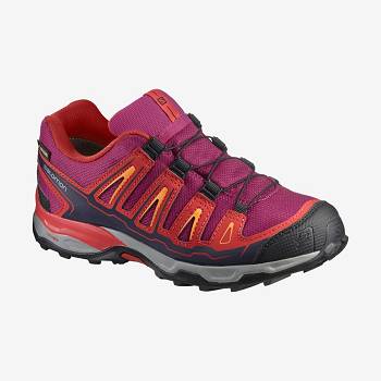 Tenis Impermeables Salomon X-ULTRA MID GORE-TEX Niños Rojos | MX-M1076