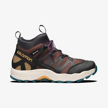 Tenis Salomon XA PRO 1 MID GORE-TEX Hombre Chocolate Negros | MX-A2340