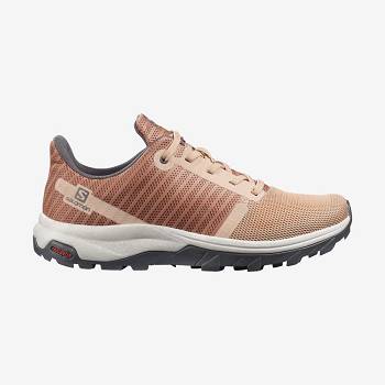 Tenis Senderismo Salomon OUTBOUND PRISM Mujer Beige | MX-A1164