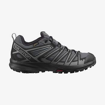 Tenis Senderismo Salomon X CREST GORE-TEX Hombre Negros | MX-S1905