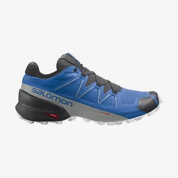 Tenis Trail Running Salomon SPEEDCROSS 5 Hombre Azules Negros | MX-A2494