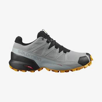 Tenis Trail Running Salomon SPEEDCROSS 5 GORE-TEX Hombre Negros Grises | MX-L1711