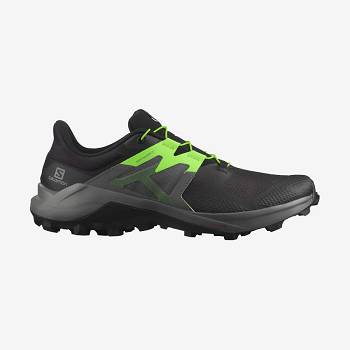 Tenis Trail Running Salomon WILDCROSS 2 Hombre Negros Verdes | MX-O1215