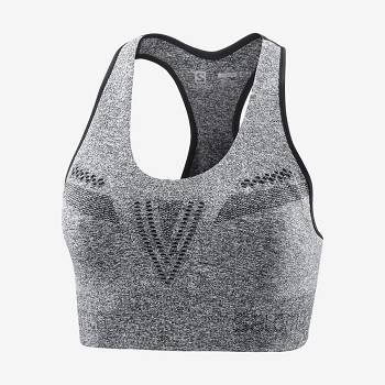 Tops Deportivos Salomon ESSENTIAL MOVE ON SEAMLESS Mujer Grises | MX-W3380